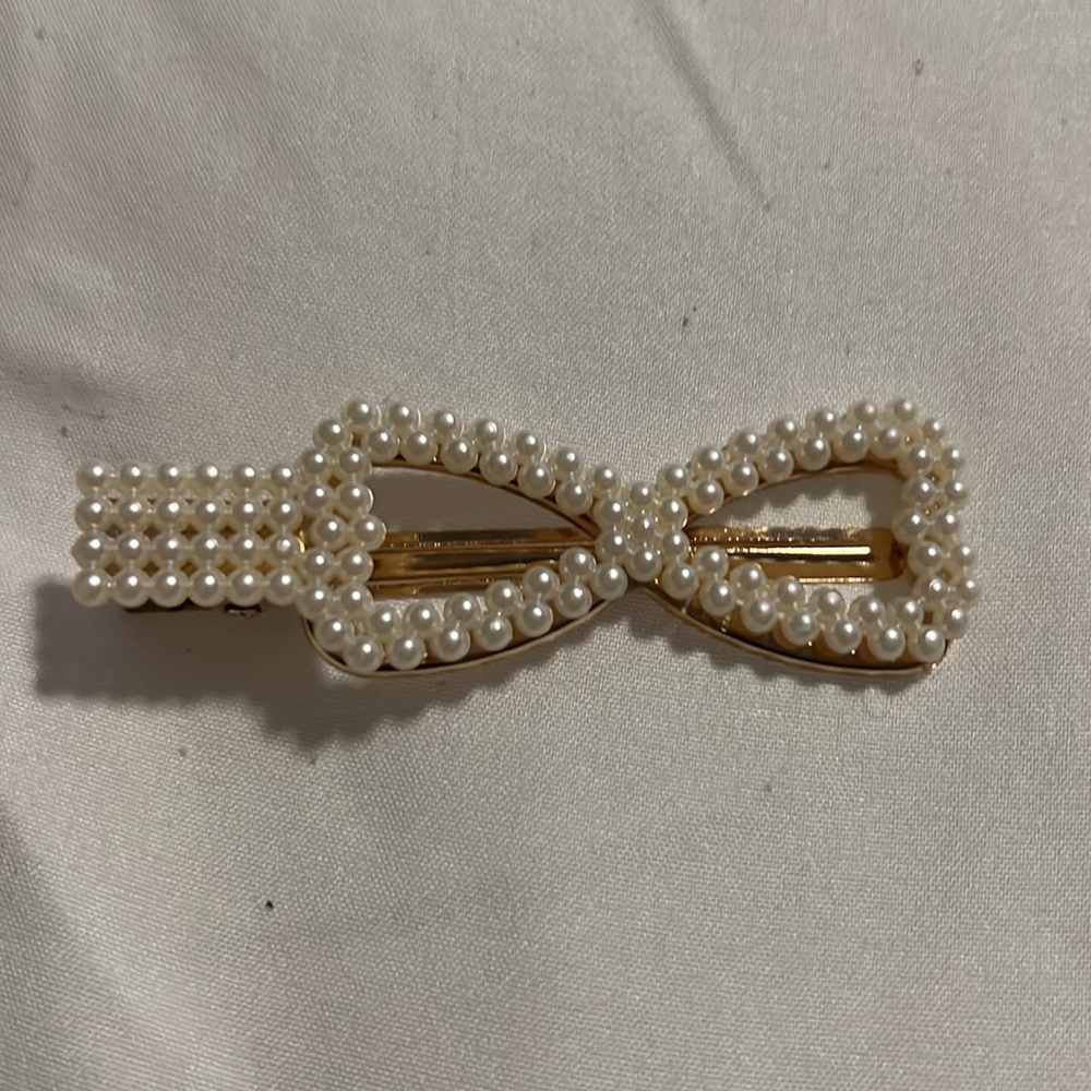 Pearl Hair Clips Gold for Women Girls Christmas Hair Barrettes Decor Accessories - Picture 4 of 7